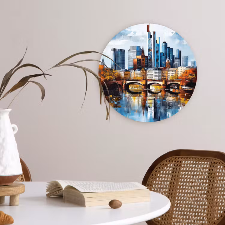 Muurcirkel - Bomen Frankfurt- Stad - Skyline - Brug — 4