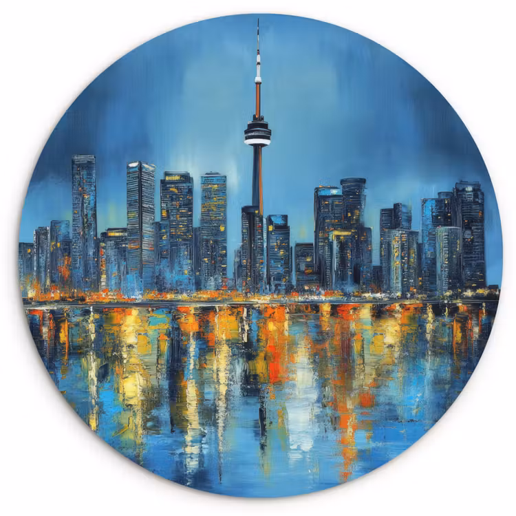 Muurcirkel - Skyline Toronto - Water - Stadslichten - Toren — 1