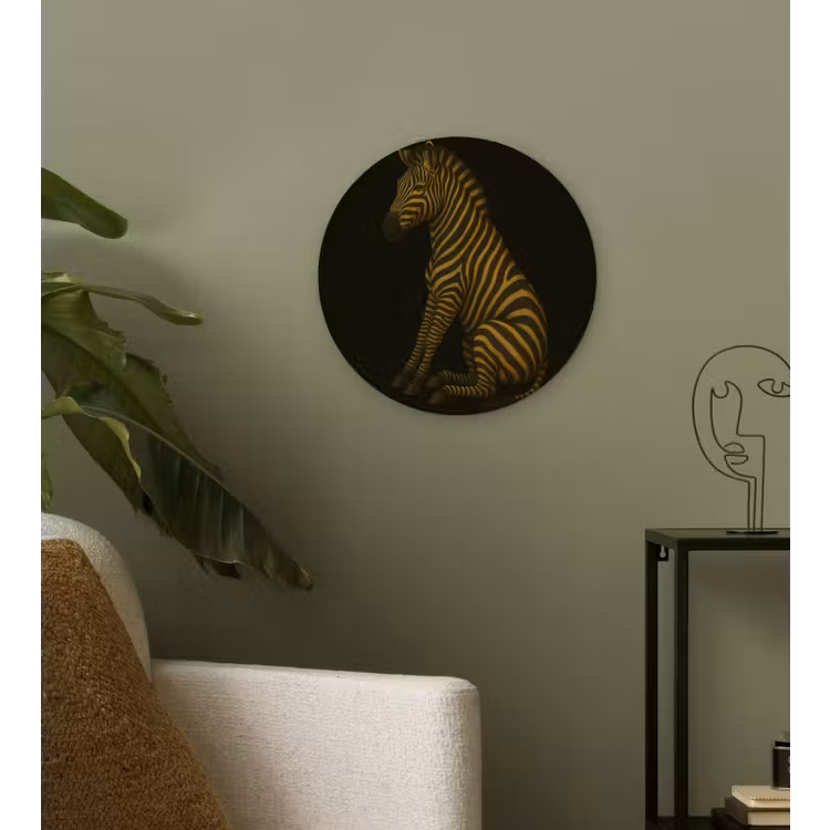 Muurcirkel - Zebra - Strepen - Goud — 3