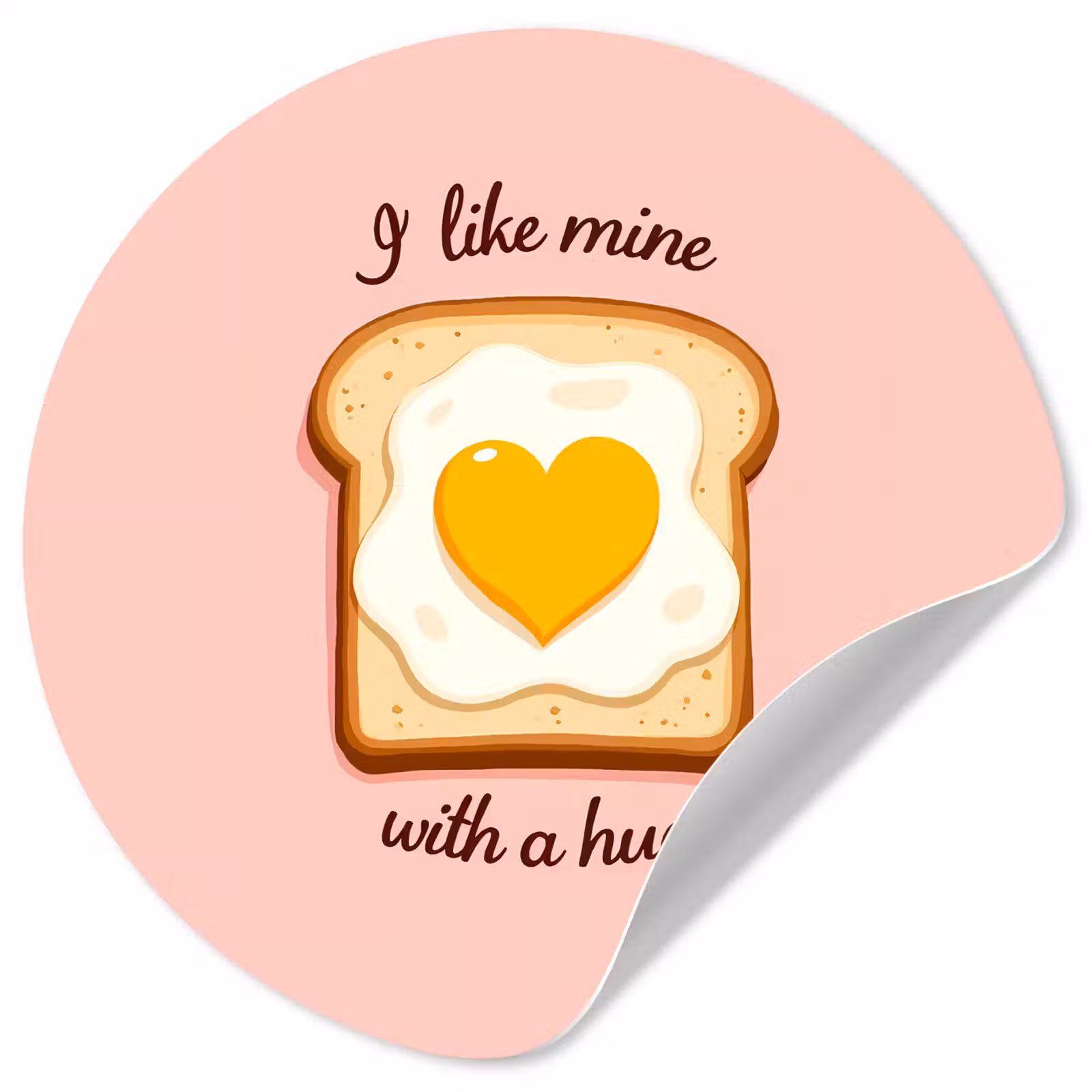 Behangcirkel - Brood - Illustratie - Quote - Roze — 1