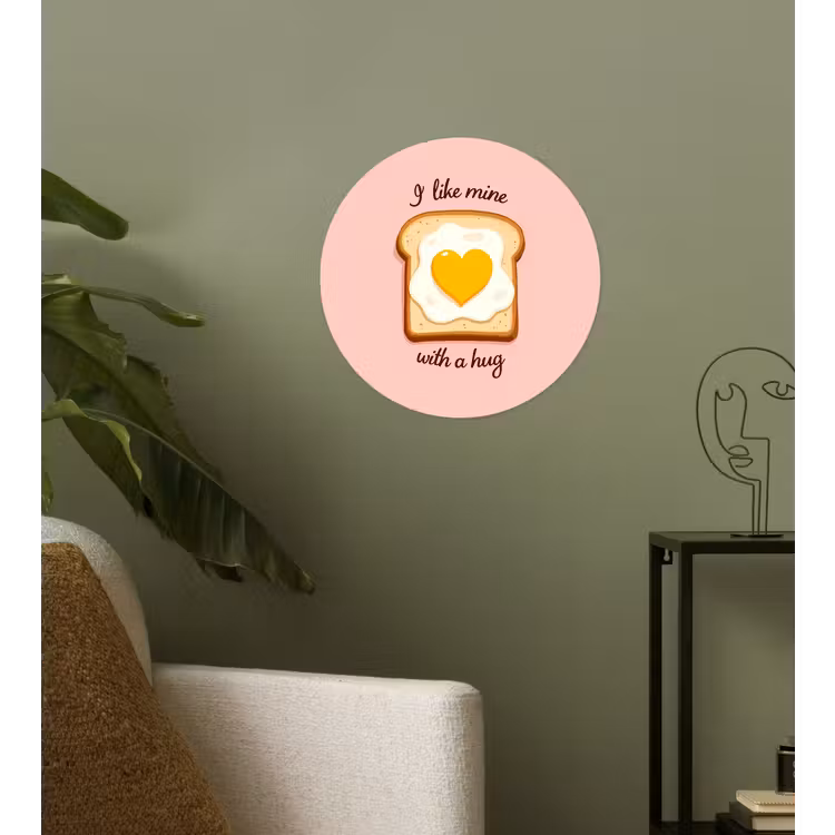 Behangcirkel - Brood - Illustratie - Quote - Roze — 3