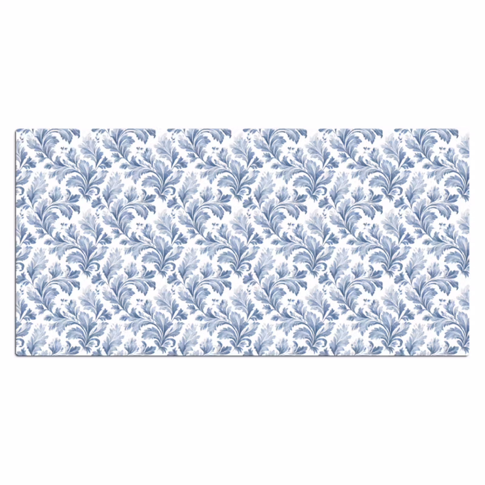 Bureau onderlegger - Bladeren - Blauw - Patroon — 1