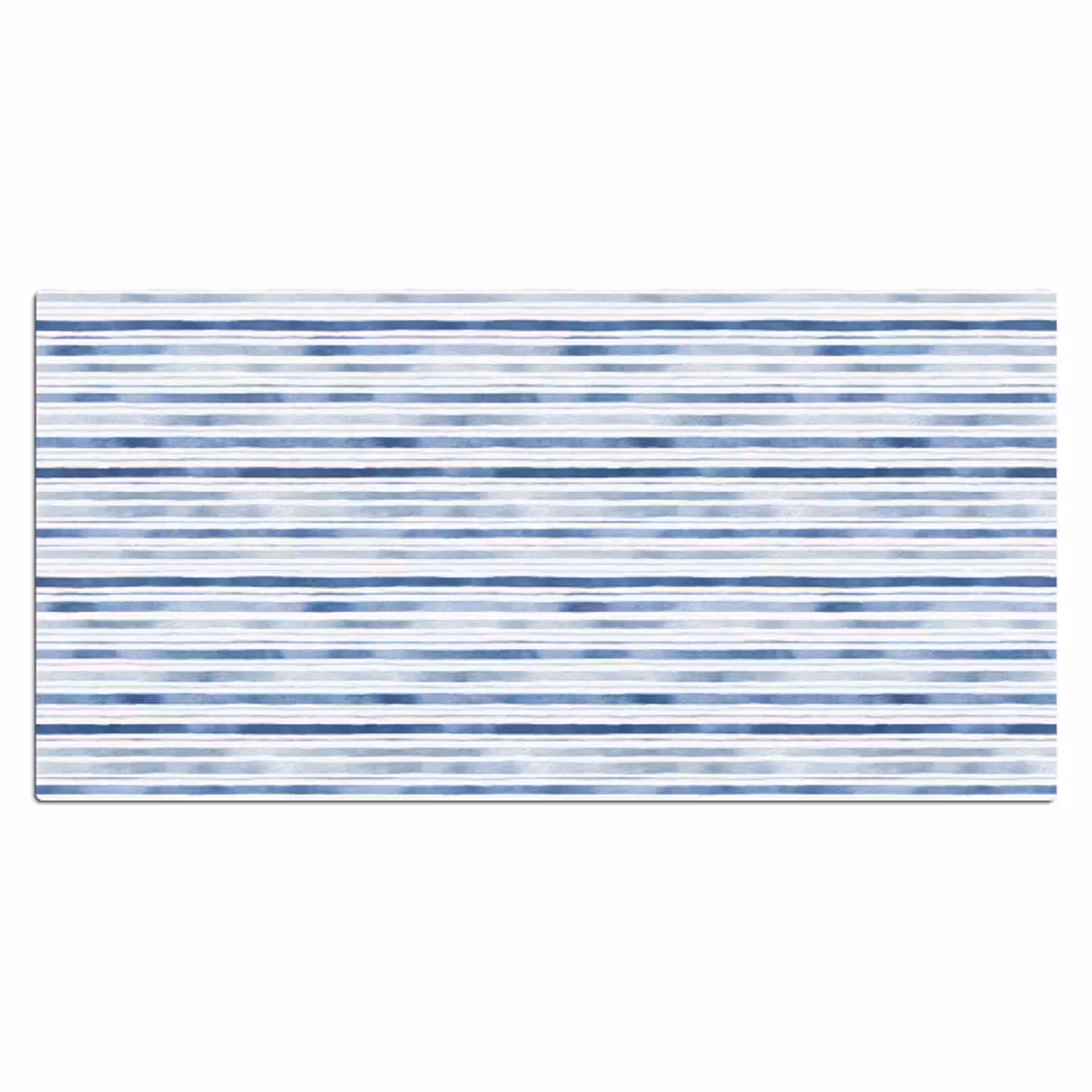 Bureau onderlegger - Strepen - Patroon - Blauw - Wit — 1