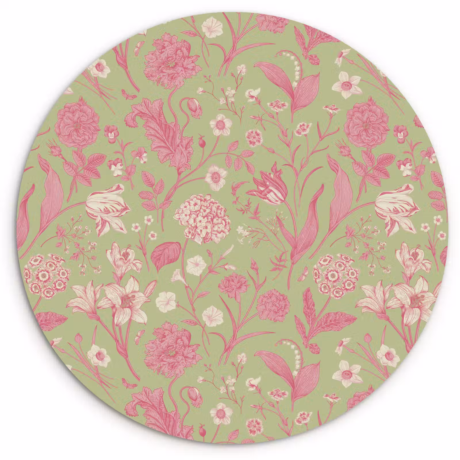 Muurcirkel - Classic - Pink - Mint — 1