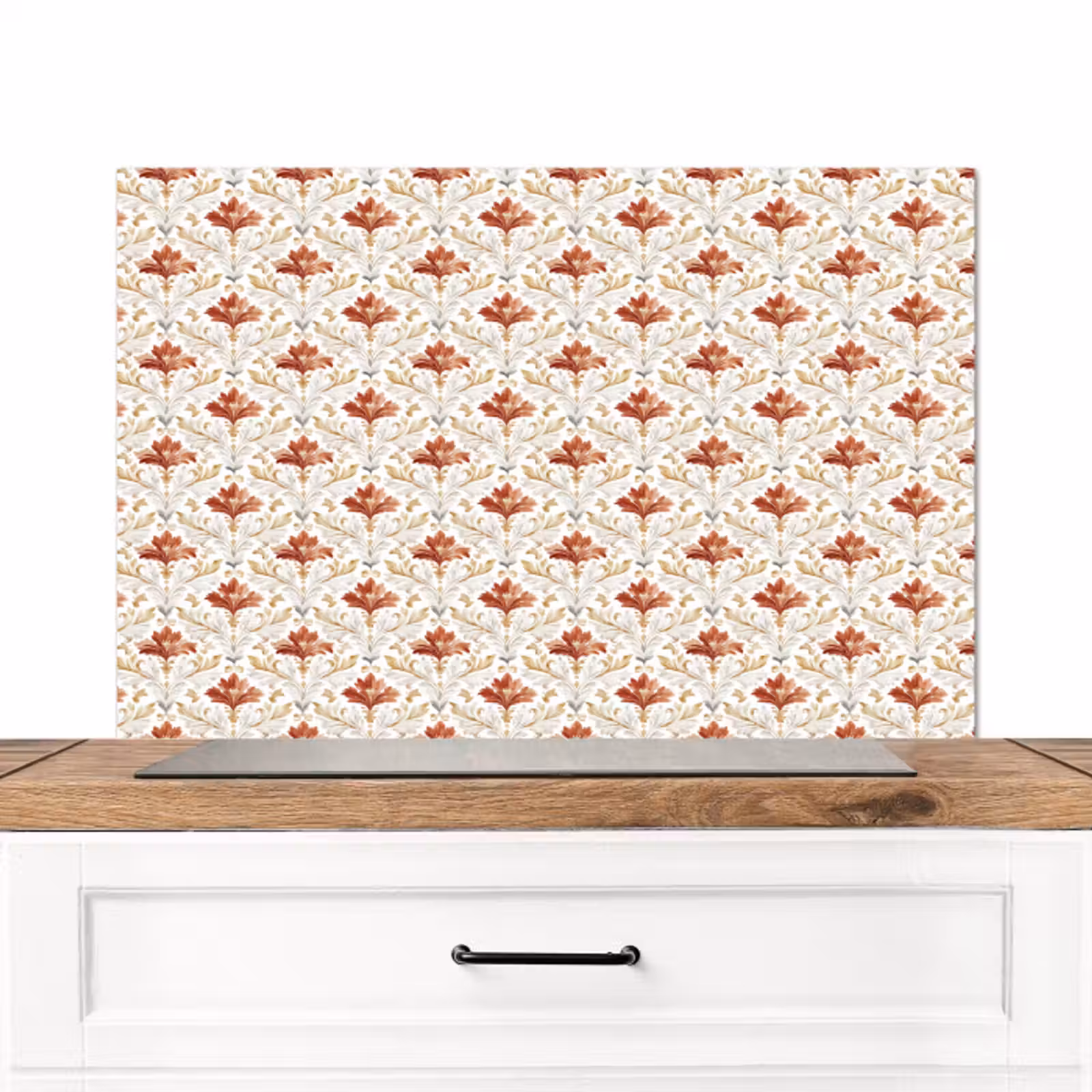 Spatscherm keuken - Chic - Bloemen - Patroon — 1
