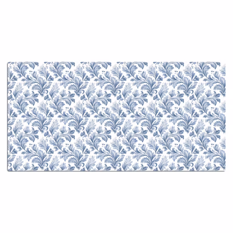 Bureau onderlegger - Bladeren - Blauw - Patroon — 1