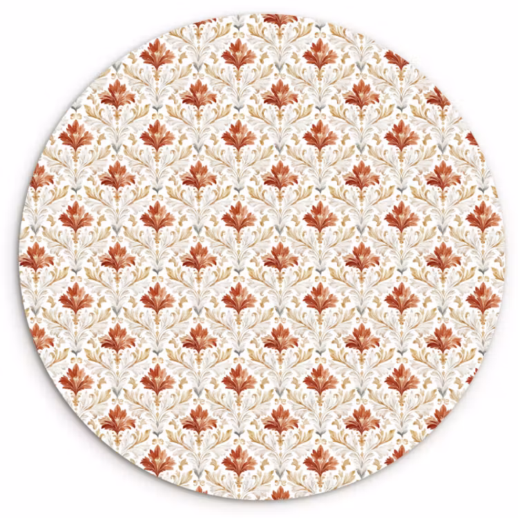 Muurcirkel - Chic - Bloemen - Patroon — 1