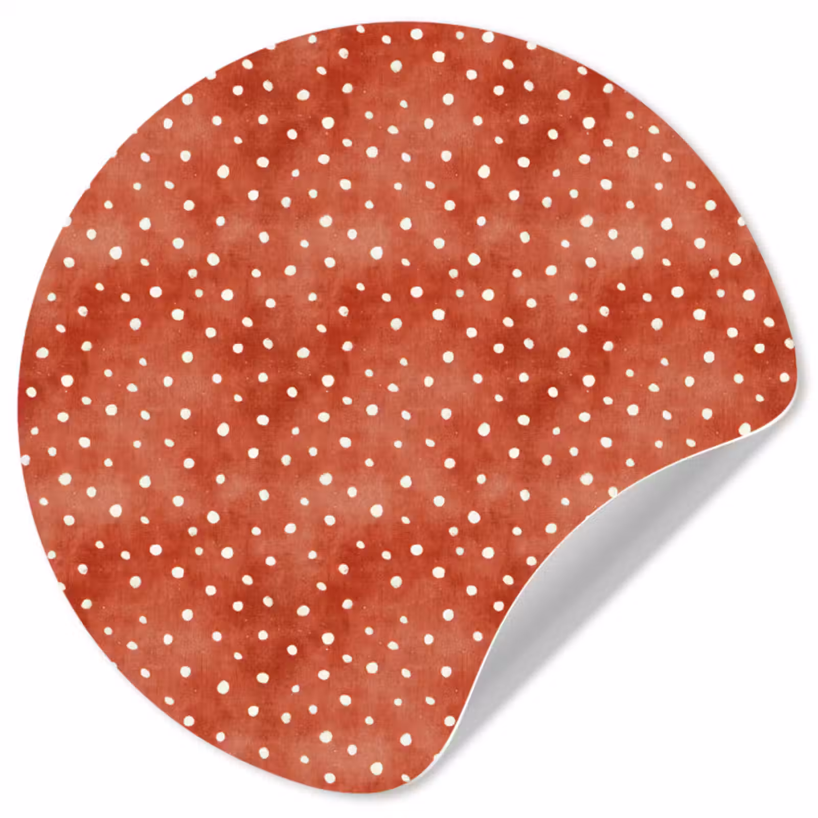 Behangcirkel - Patroon - Stippen - Rood - Wit — 1