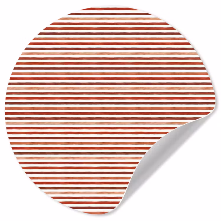 Behangcirkel - Nautisch - Chic - Strepen - Rood — 1