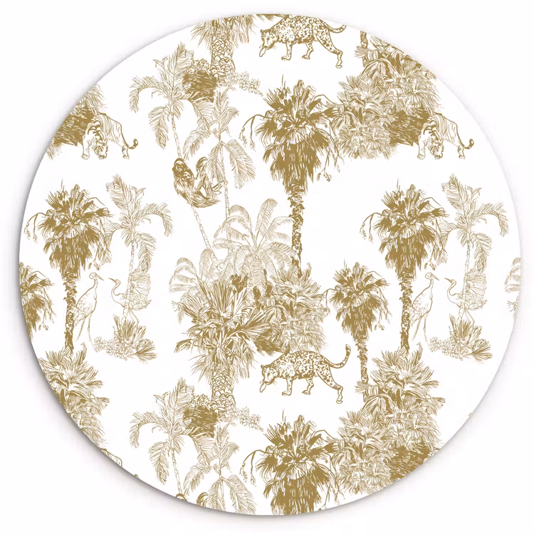 Muurcirkel - Oerwoud - Abstract - Beige — 1