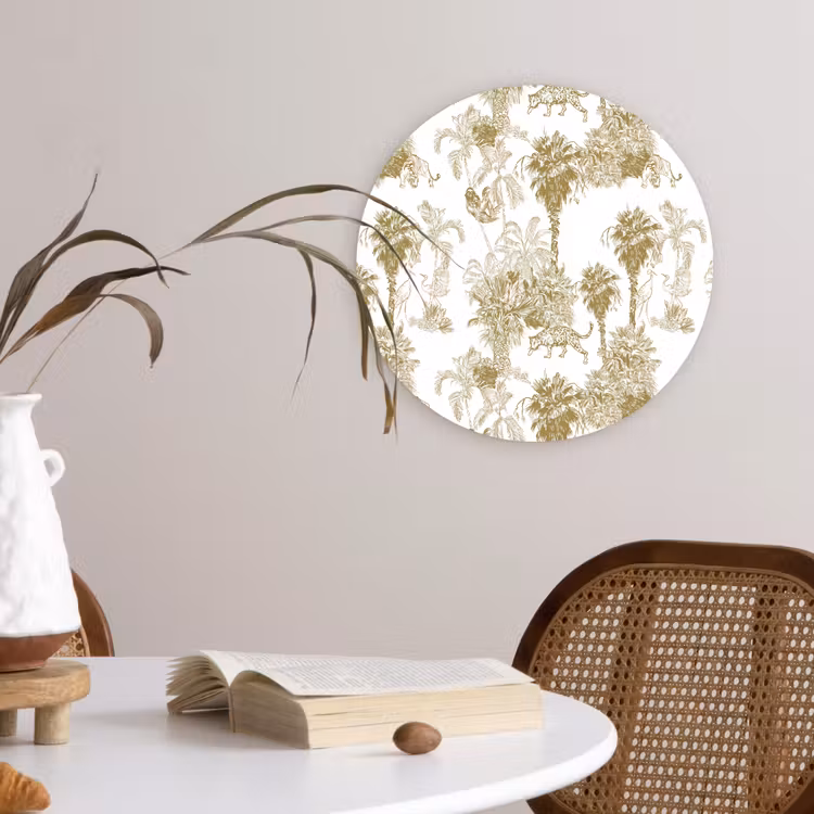Muurcirkel - Oerwoud - Abstract - Beige — 4