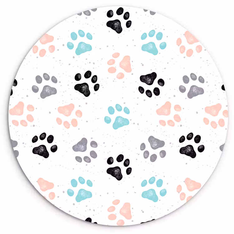 Muurcirkel - Paw - Pattern - Color — 1