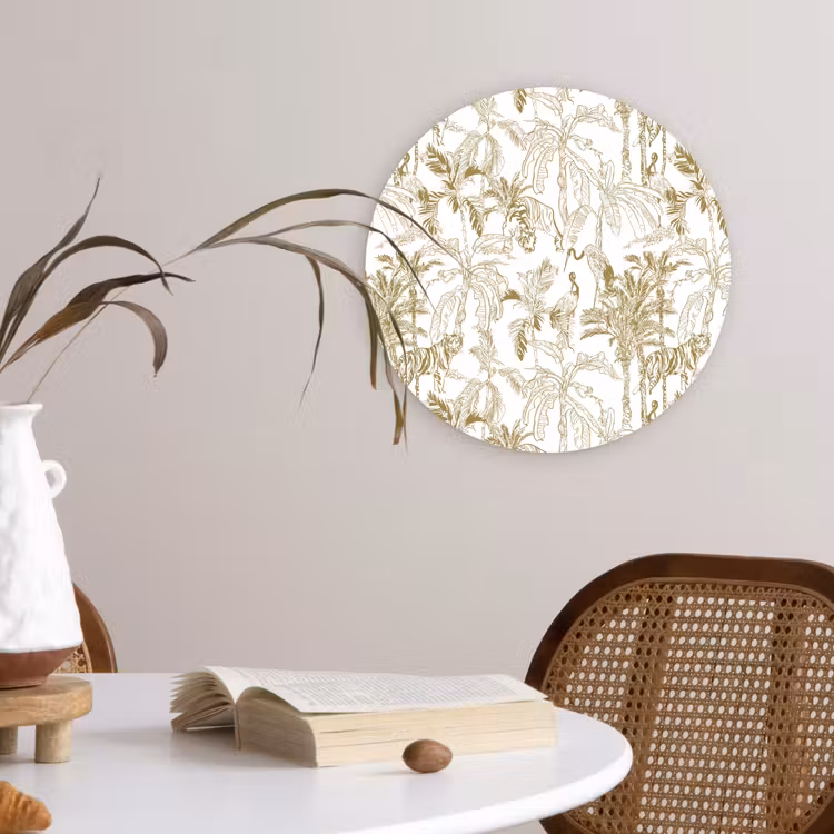 Muurcirkel - Tijger - Oerwoud - Beige — 4