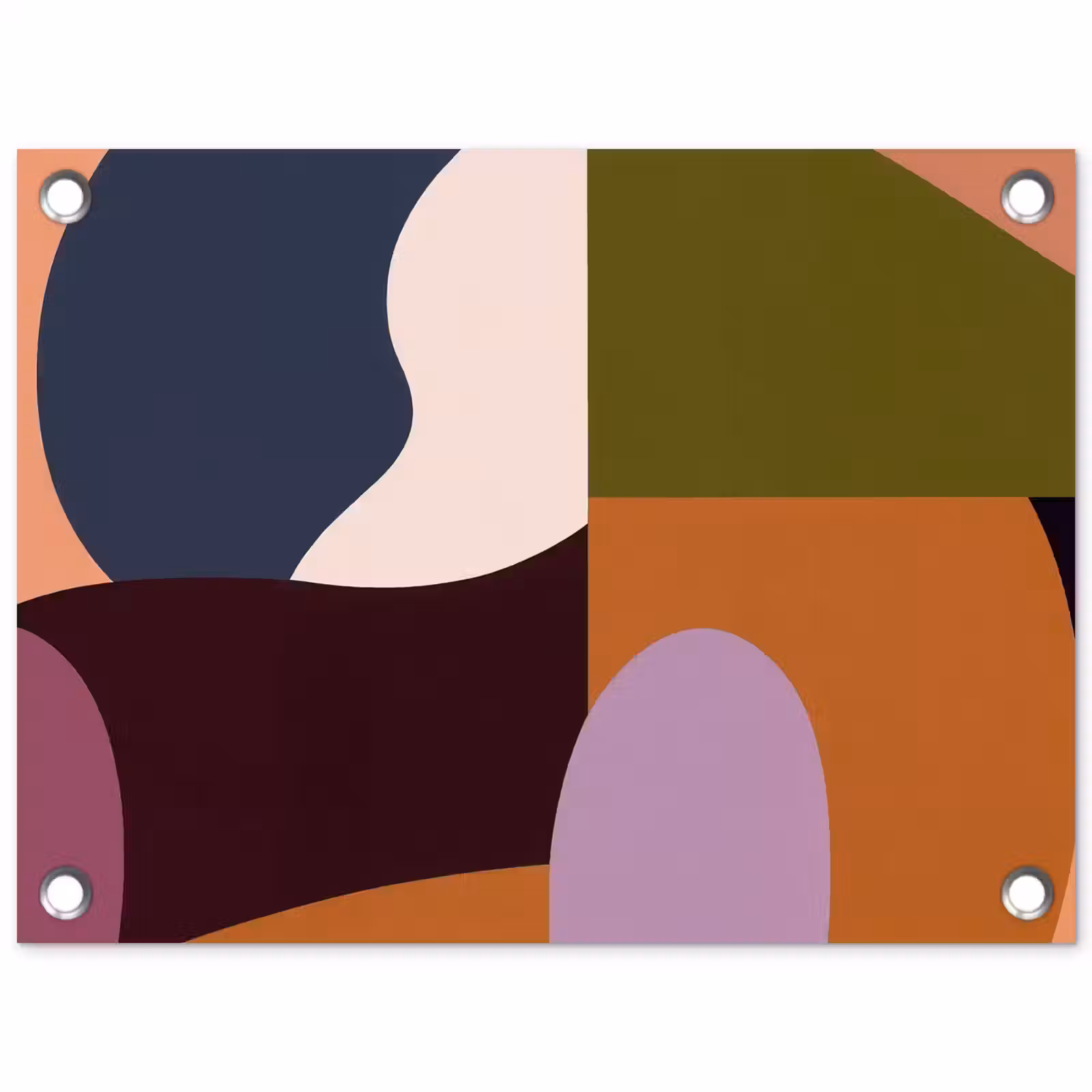 Tuinposter - Vormen - Abstract - Kleuren - Vierkant — 1