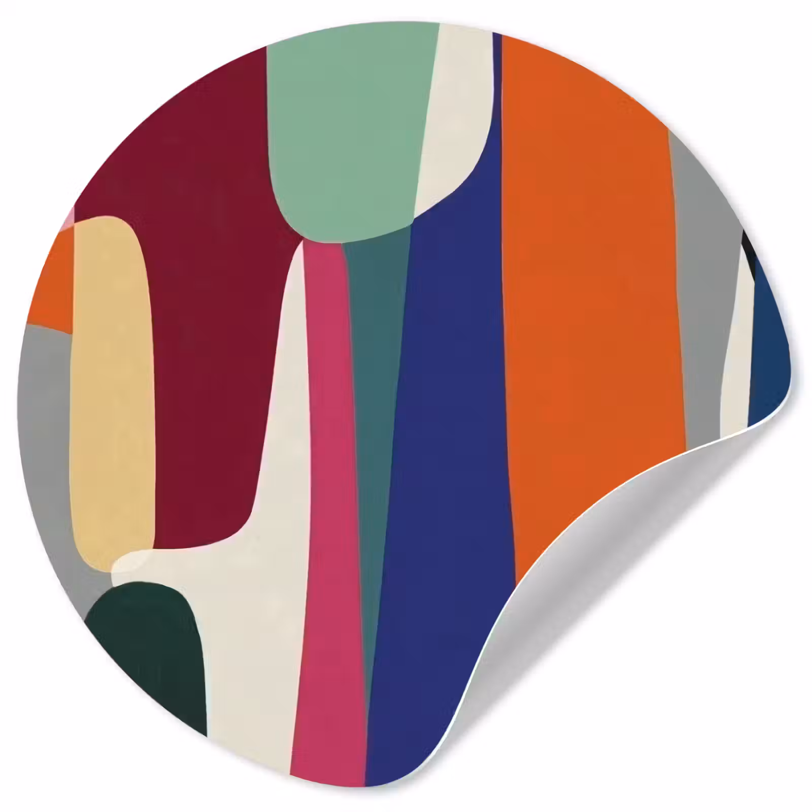 Behangcirkel - Vormen - Ritmisch - Kleuren - Abstract — 1