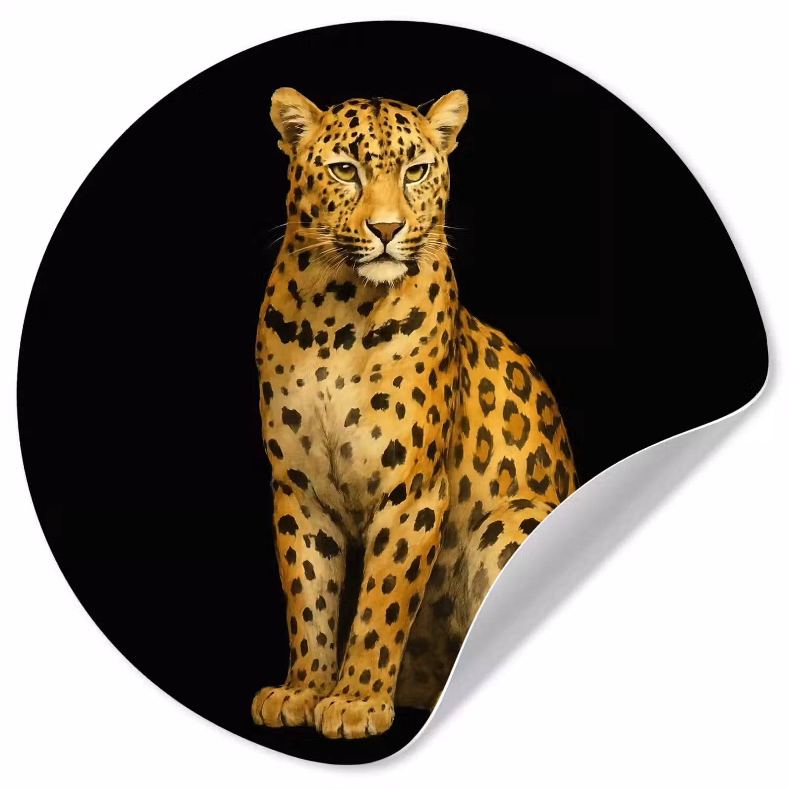 Behangcirkel - Panter - Realistisch - Bruin — 1