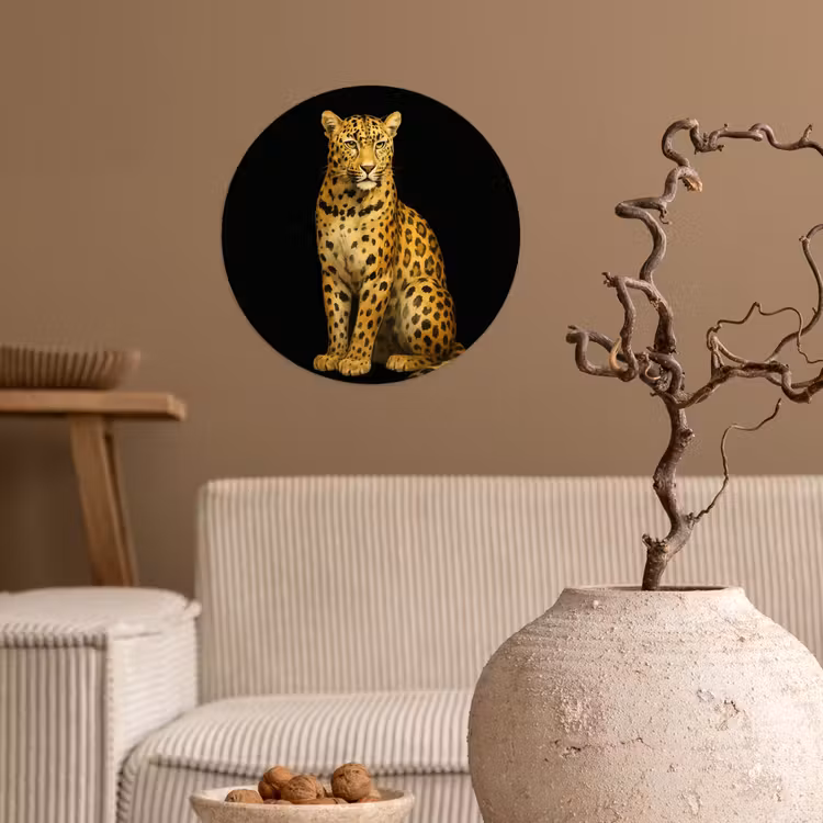 Behangcirkel - Panter - Realistisch - Bruin — 2