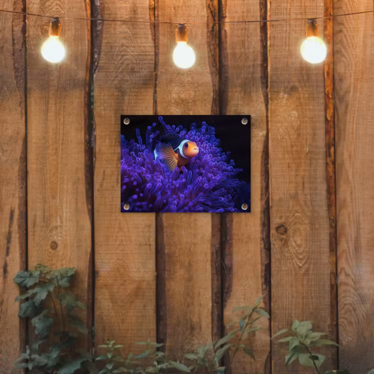Tuinposter - Koraal - Vis - Oranje - Zee — 2