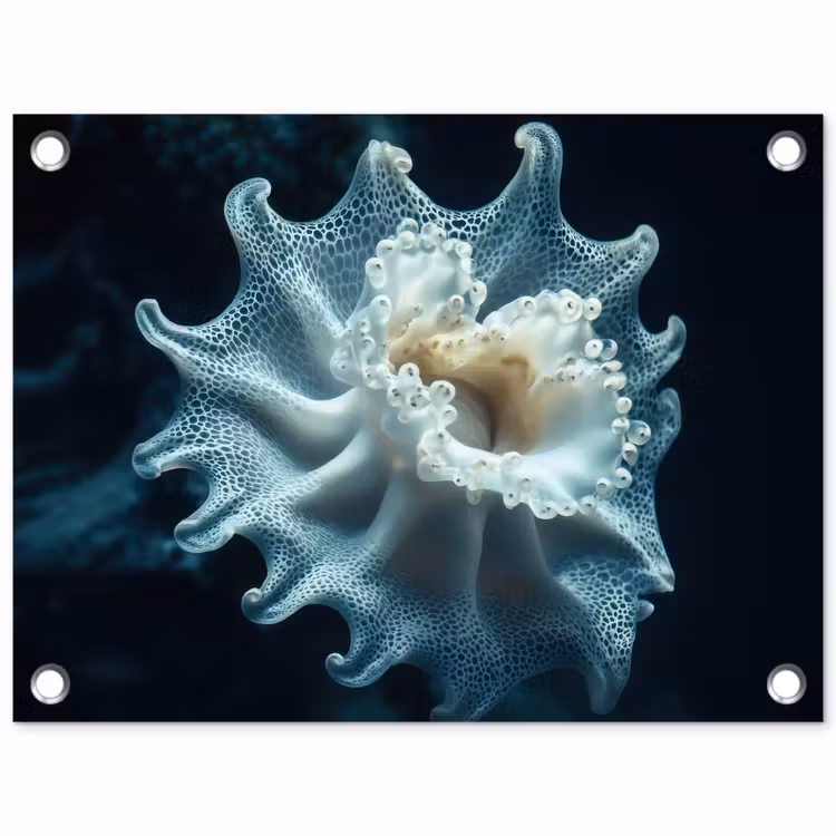 Tuinposter - Zeewezen - Wit - Golven - Water — 1