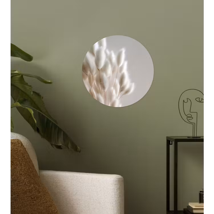 Behangcirkel - Pluimen - Beige - Minimalistisch — 3