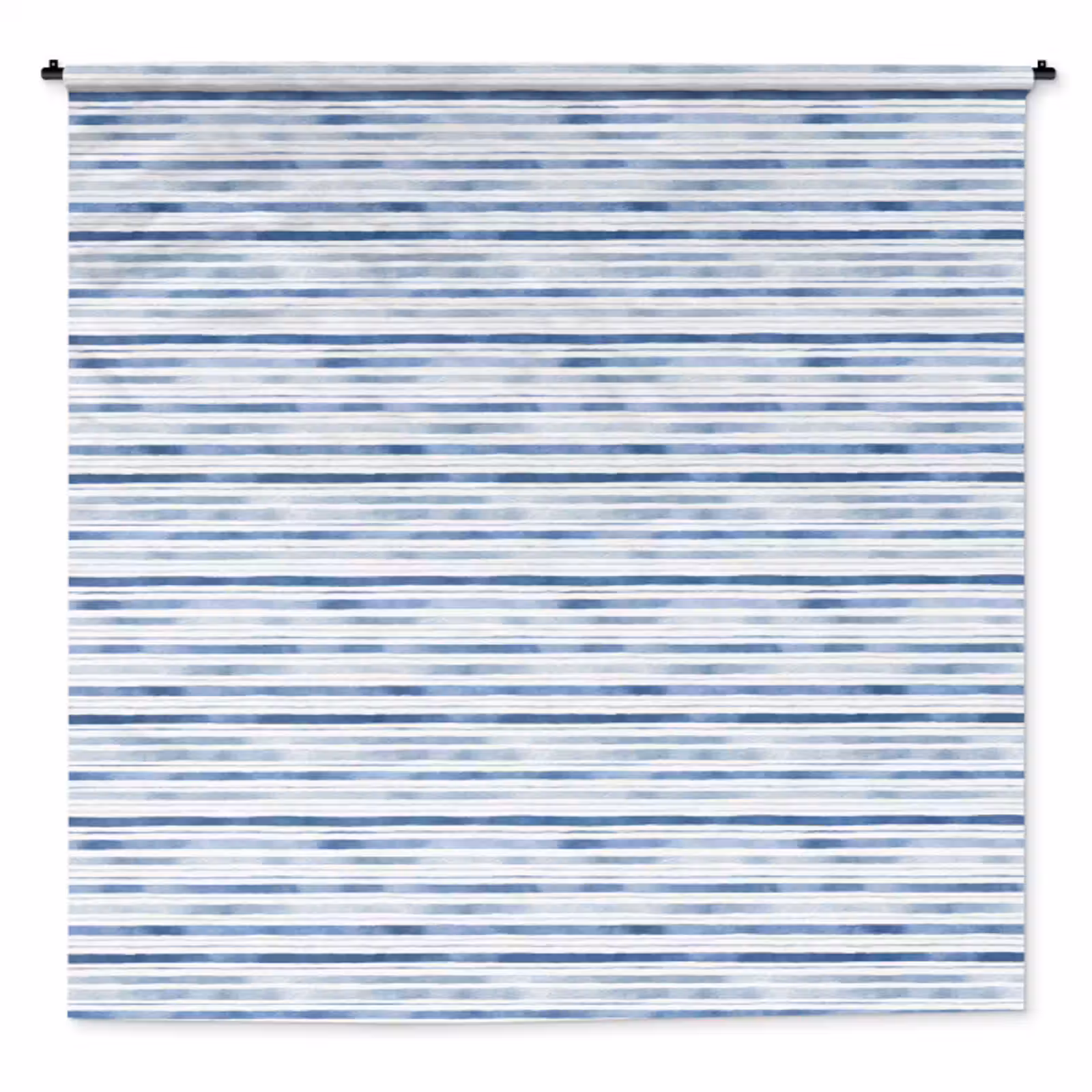 Wandkleed - Strepen - Patroon - Blauw - Wit — 1