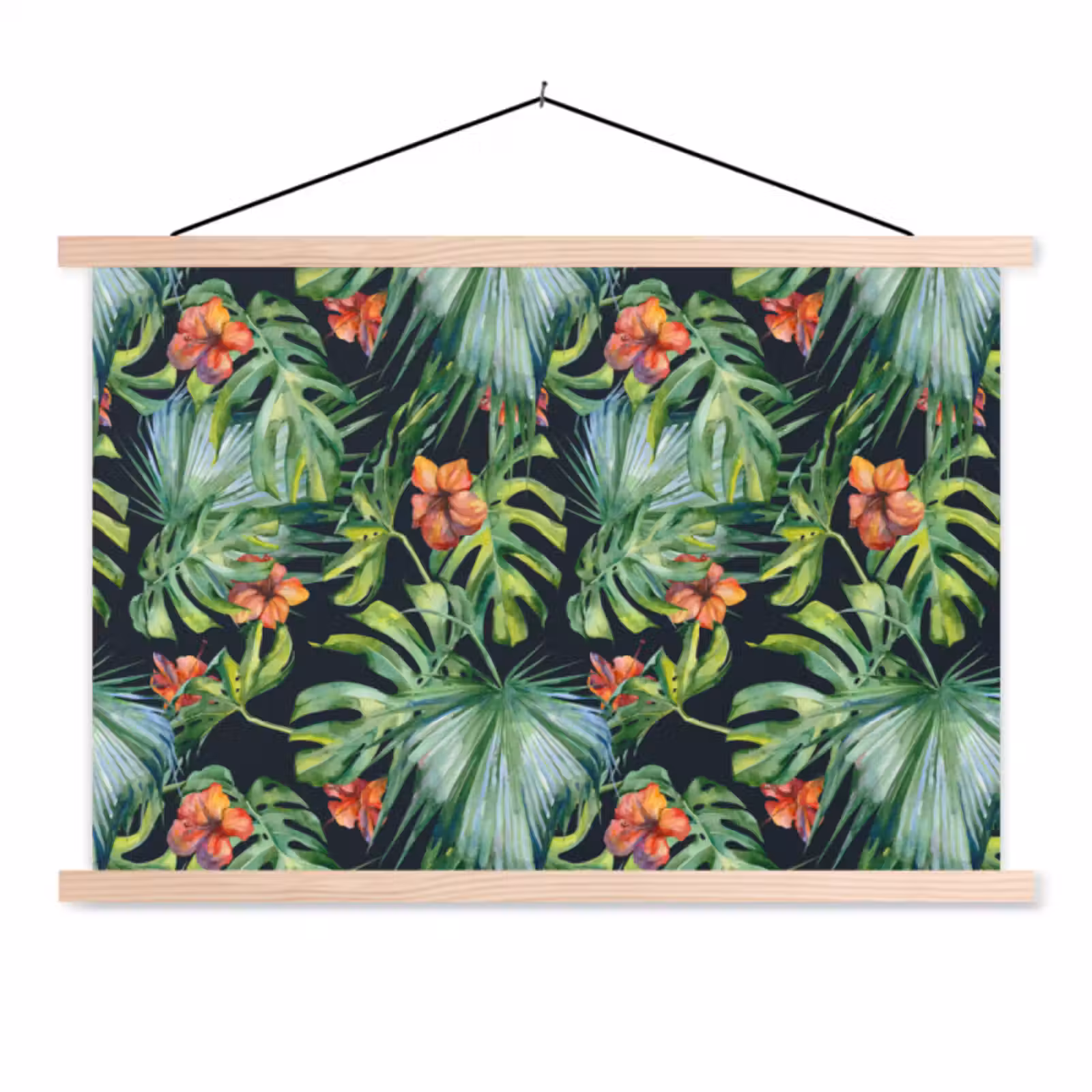 Schoolplaat - Bladeren - Bloemen - Jungle - Tropisch — 1