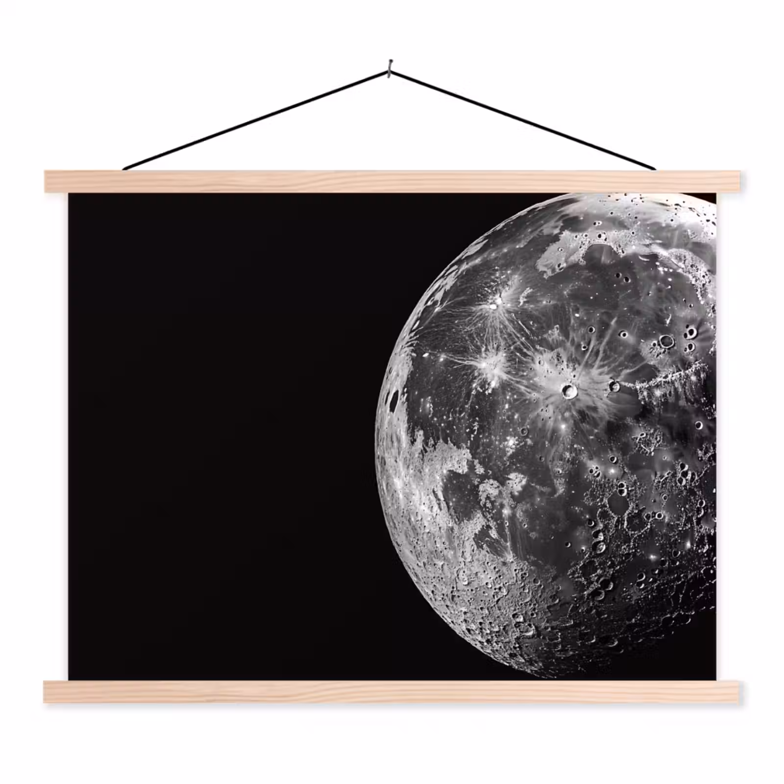 Schoolplaat - Close-up - Maan - Wit - Textuur — 1
