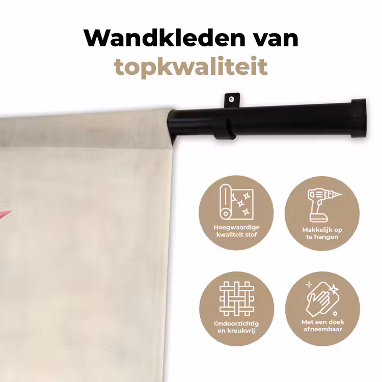 Wandkleed - Vogel - Minimalistisch - Geel — 3