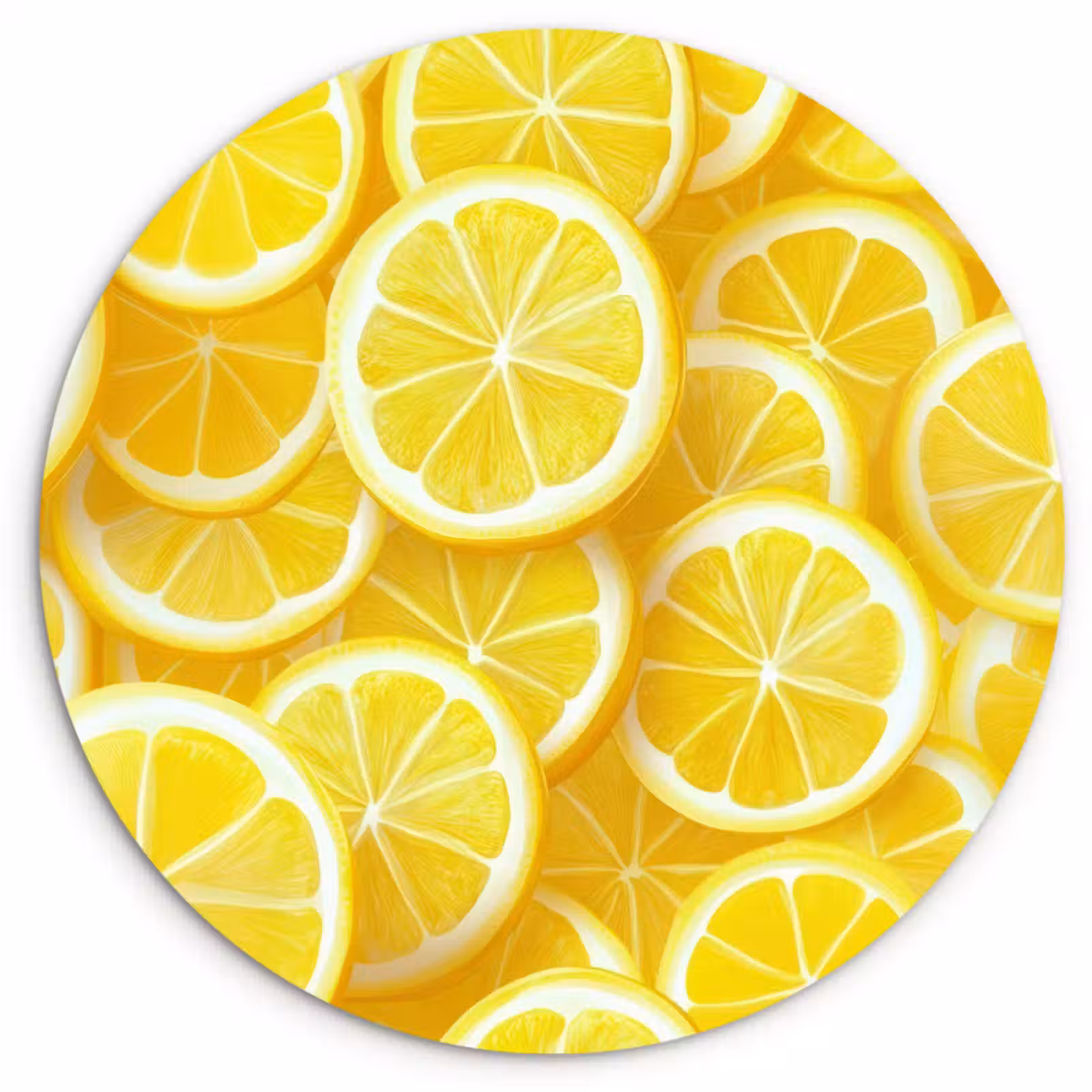 Muurcirkel - Citroenen - Geel - Zomers - levendig — 1