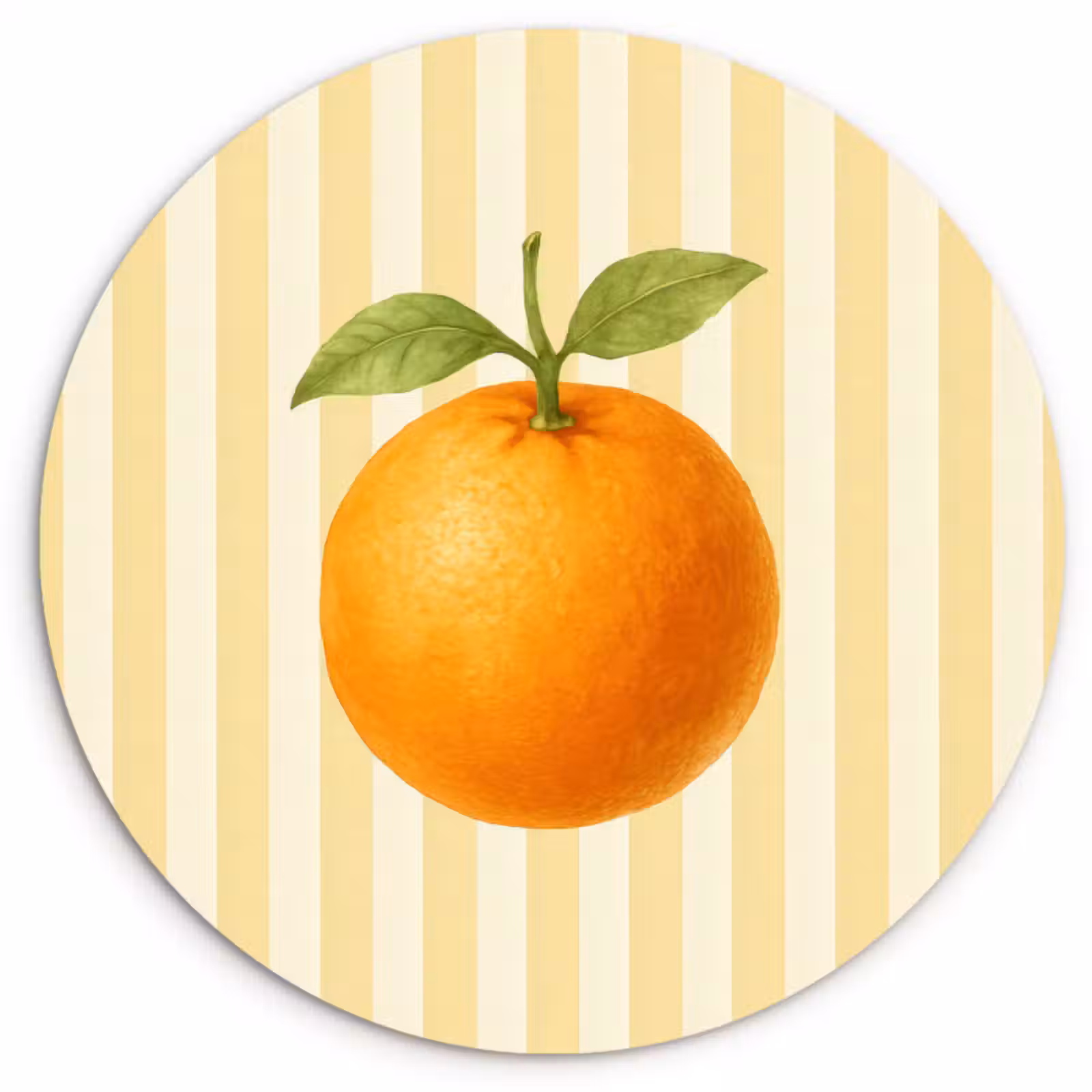Muurcirkel - Sinaasappel - Strepen - Oranje - Zomers — 1
