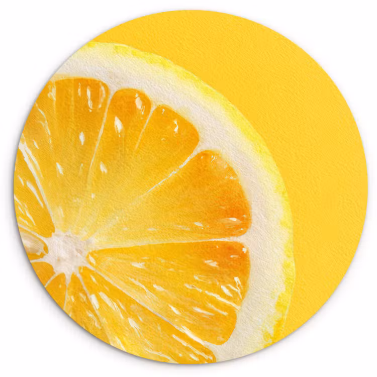 Muurcirkel - Citroen - Geel - Zonnig — 1