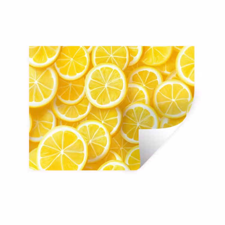 Muursticker - Citroenen - Geel - Zomers - levendig — 1