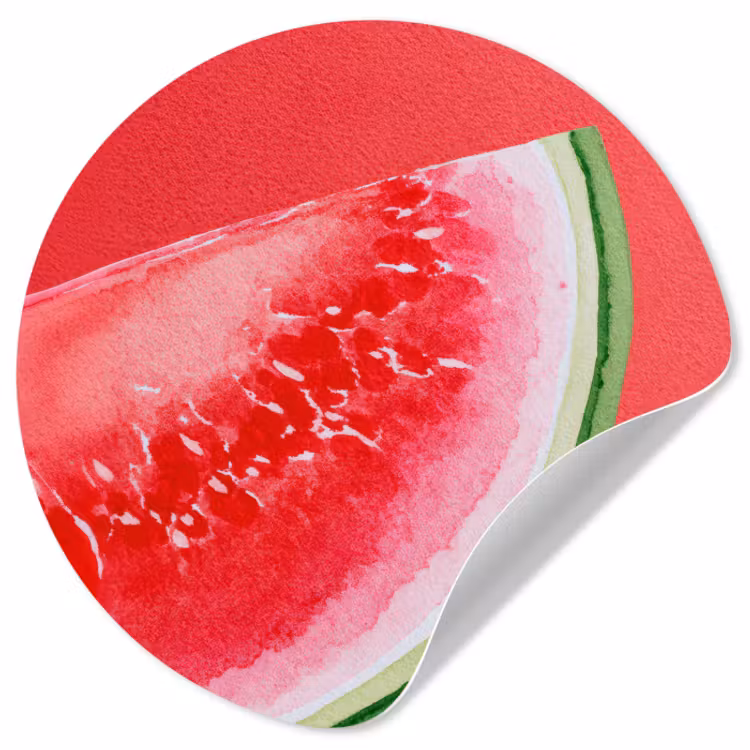 Behangcirkel - Watermeloen - Rood - Zomers — 1