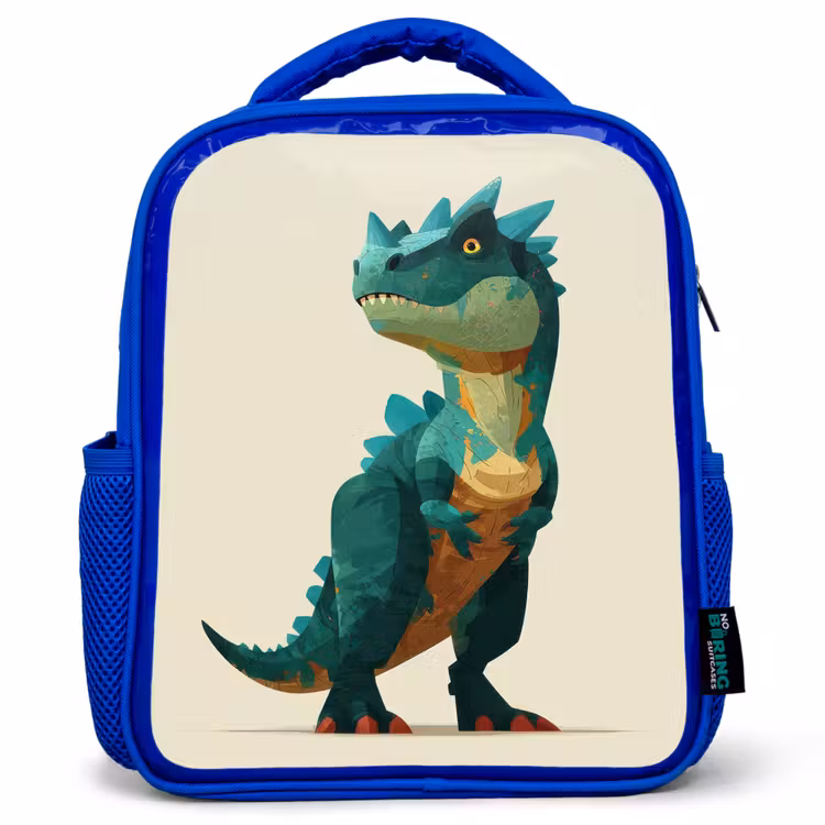 Rugzak kind - blauw - Stekels - Dino - Blauw - Gespierd — 1