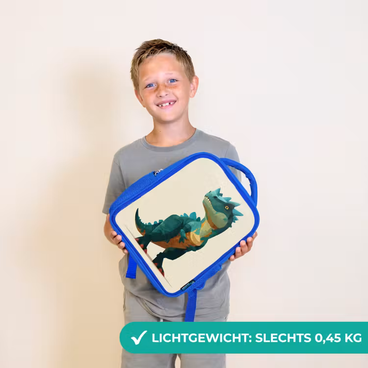 Rugzak kind - blauw - Stekels - Dino - Blauw - Gespierd — 2