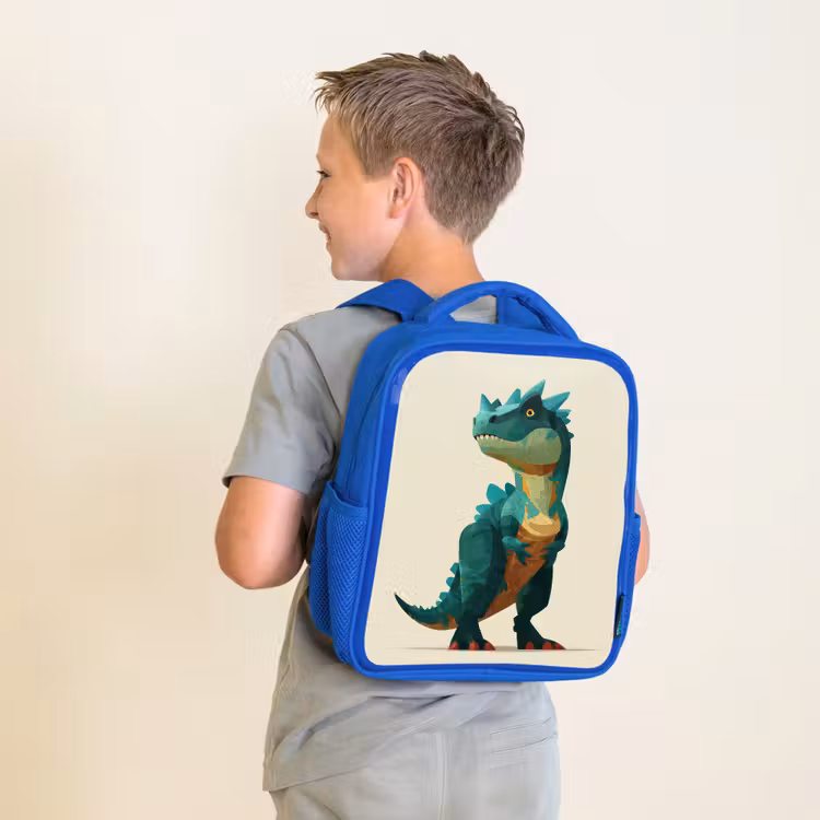 Rugzak kind - blauw - Stekels - Dino - Blauw - Gespierd — 3