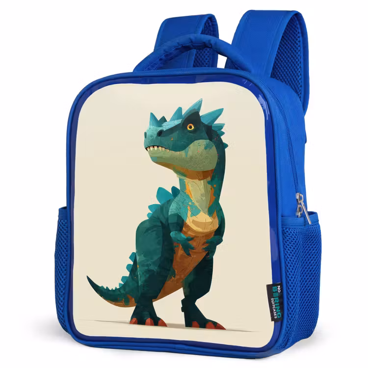 Rugzak kind - blauw - Stekels - Dino - Blauw - Gespierd — 7