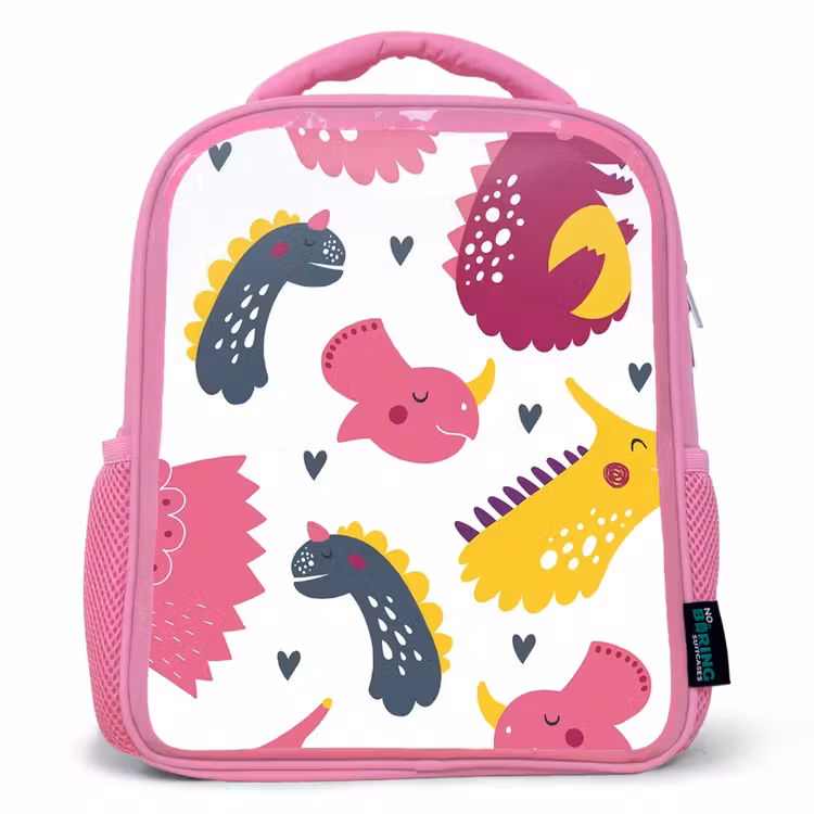 Rugzak kind - roze - Dino - Patronen - Kind - Roze - Meisjes — 1