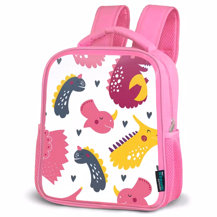 Rugzak kind - roze - Dino - Patronen - Kind - Roze - Meisjes — 4