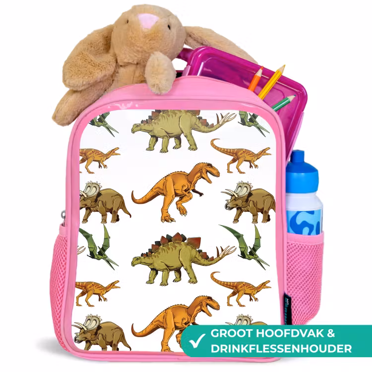 Rugzak kind - roze - Dinosaurus - Tekening - Kinderen - Jongens - Kinderen — 2