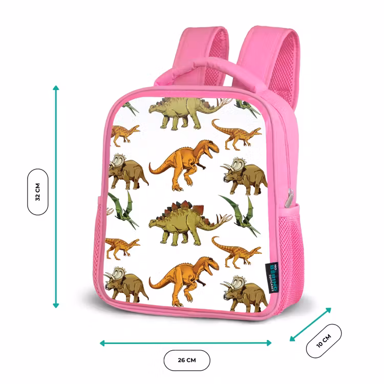 Rugzak kind - roze - Dinosaurus - Tekening - Kinderen - Jongens - Kinderen — 3