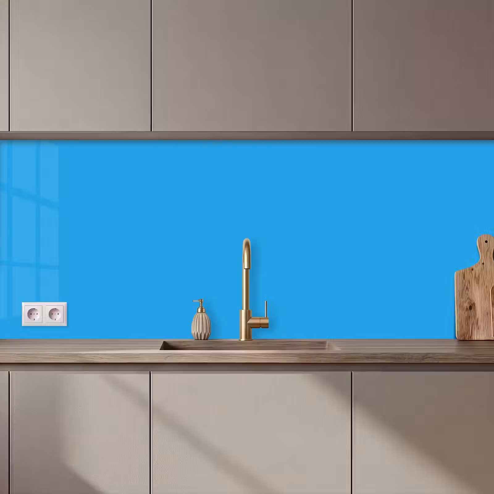 Keuken achterwand - Blauw - Licht - Kleuren — 1