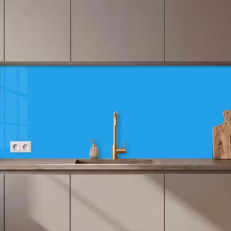 Keuken achterwand - Blauw - Licht - Kleuren — 1