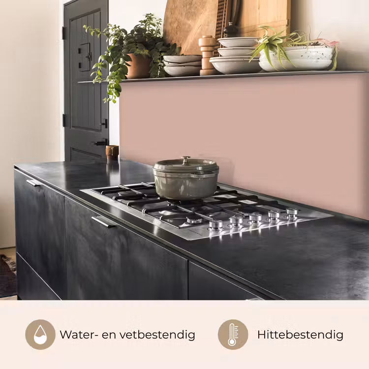 Keuken achterwand - Roze - Palet - Oud - Effen - Oudroze — 3