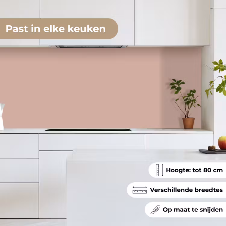 Keuken achterwand - Roze - Palet - Oud - Effen - Oudroze — 4