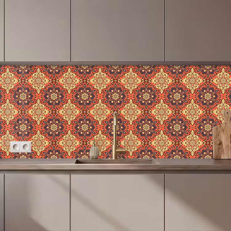 Keuken achterwand - Mandala - Bloemen - Boho - Patronen — 1