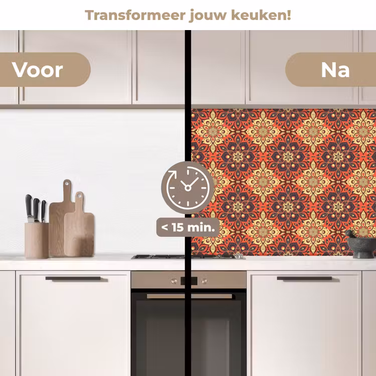 Keuken achterwand - Mandala - Bloemen - Boho - Patronen — 2
