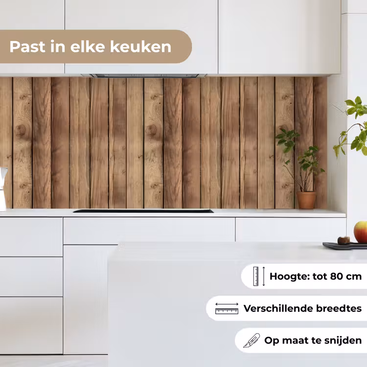 Keuken achterwand - Hout - Brocante - Patronen — 4