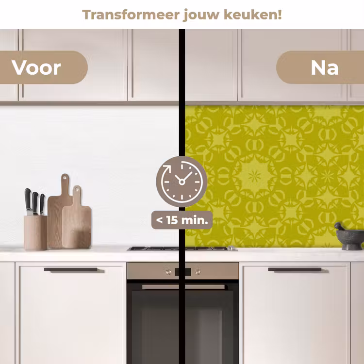 Keuken achterwand - Kompas - Groen - Patronen — 2