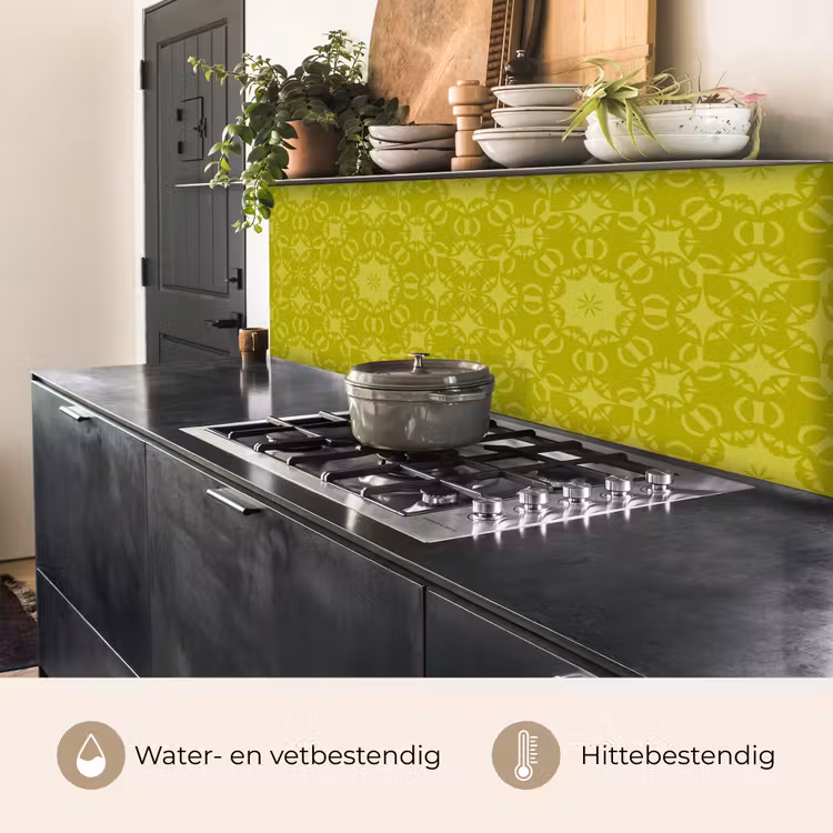 Keuken achterwand - Kompas - Groen - Patronen — 3